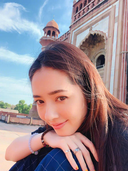 郭碧婷游印晒照：我能安静修行的地方